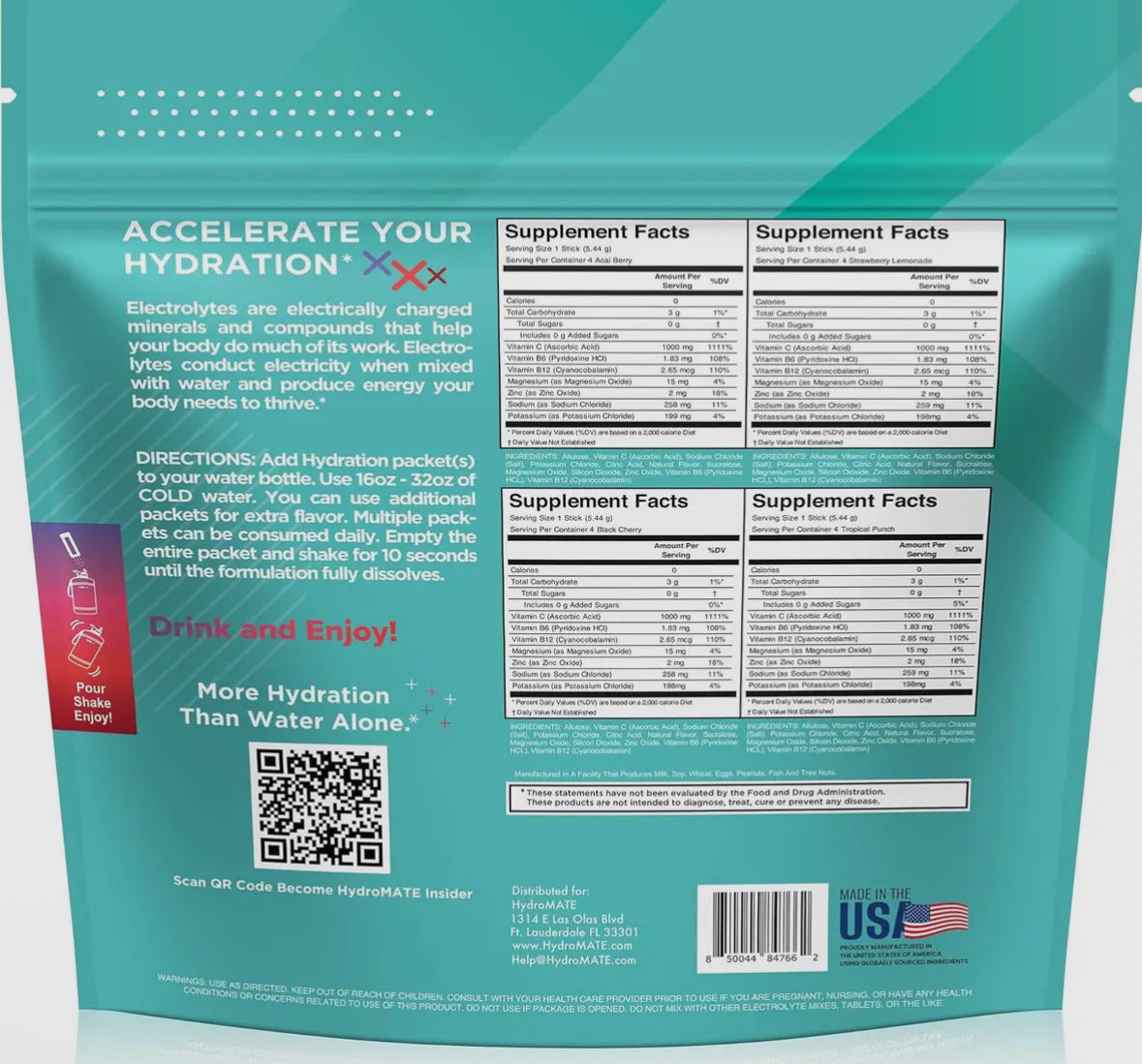 Polvo de Electrolitos para Hidratación (Electrolytes Powder for Hydration)