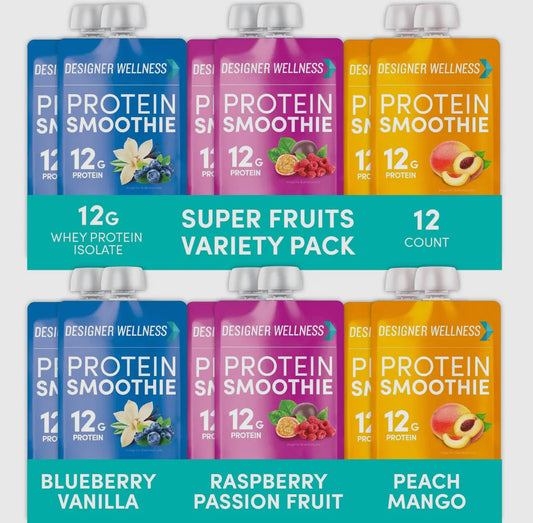 12 Batidos de Proteína para Desayunar (12 Pouches of Protein Smoothie for Breakfast)
