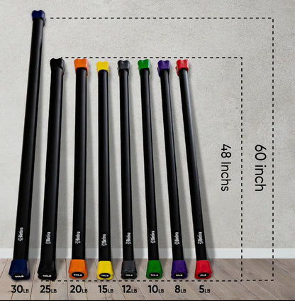 Barra de Ejercicio Peso 10lbs (10lbs Weighted Fitness Bar)